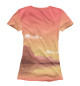 Женская футболка Восход на горами