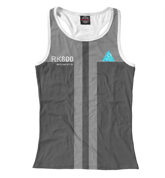 Женская майка-борцовка с изображением Detroit Become Human цвета Белый