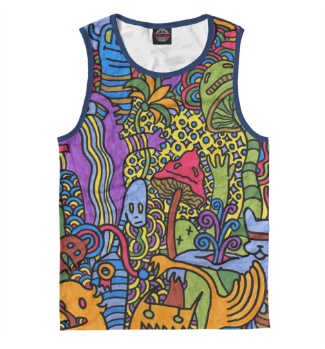 

Майки Print Bar, Белый, за грибами в лес