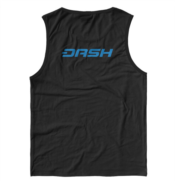 Мужская майка с изображением DASH цвета Белый