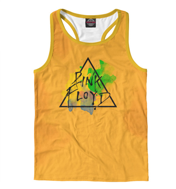 Мужская майка-борцовка с изображением Pink Floyd цвета Белый