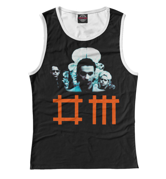 Майка для девочки с изображением Depeche Mode & Dave Gahan цвета Белый
