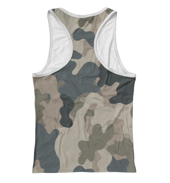 Женская майка-борцовка с притом Военный орел цвета Белый Женская майка-борцовка с изображением Военный орел цвета Белый