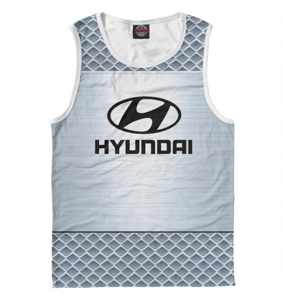 Майка для мальчика с изображением Hyundai цвета Белый