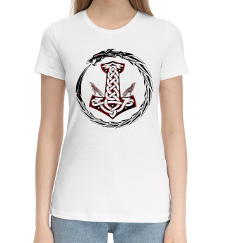 Хлопковая футболка для девочек Символ Тора