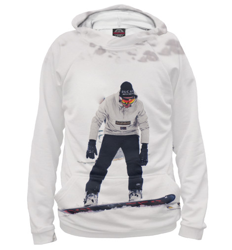 

Худи Print Bar, Белый, Snowboard