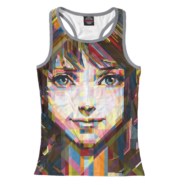 Женская майка-борцовка с изображением Nami цвета Белый