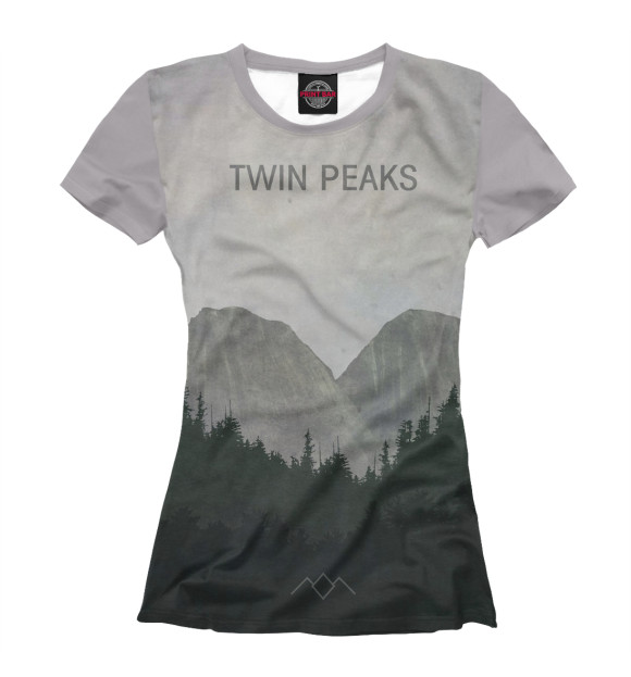 Женская футболка с изображением Твин Пикс цвета Белый