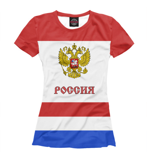 Женская футболка с изображением Овечкин цвета Белый