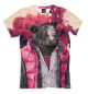 Мужская футболка Медведь в жилетке