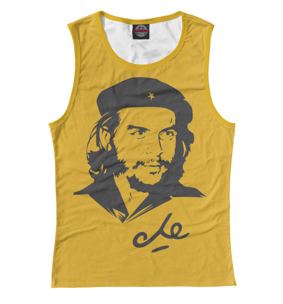 Майка для девочки с изображением Эрнесто Че Гевара цвета Белый