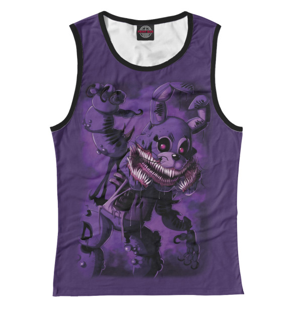 Майка для девочки с изображением Five Nights at Freddy's цвета Белый