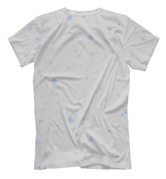 Мужская футболка с изображением 3D Волк цвета Белый