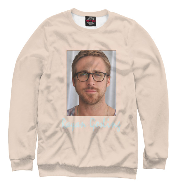 Свитшот для мальчиков с изображением Rayan Gosling цвета Белый