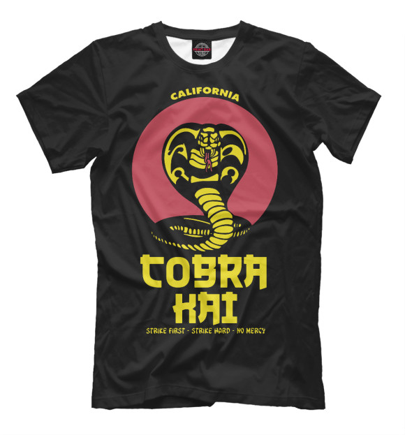 Мужская футболка с изображением Cobra Kai цвета Белый