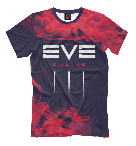 Мужская футболка с изображением Eve Online / Ив Онлайн цвета Белый