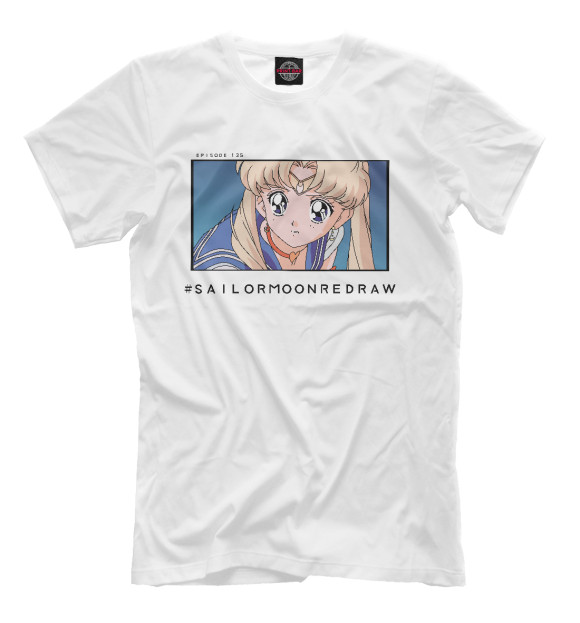 Мужская футболка с изображением SailormoonReDraw цвета Белый