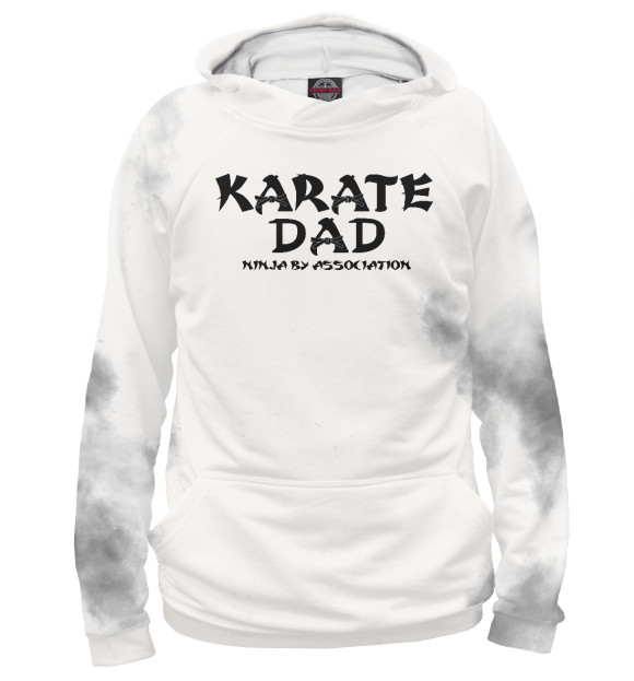 Худи для девочки с изображением Karate Dad Tee цвета Белый