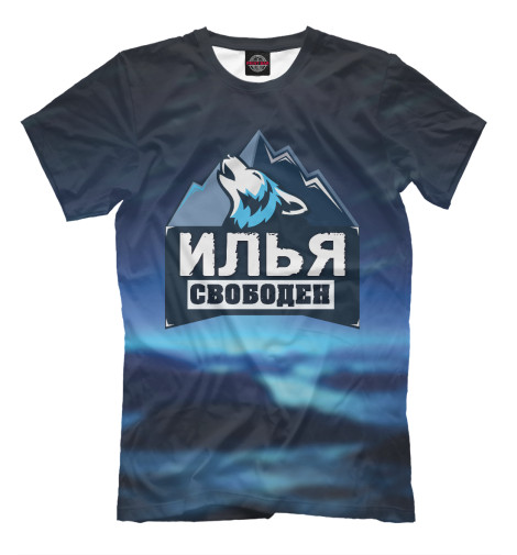 

Футболки Print Bar, Черный, Илья свободен