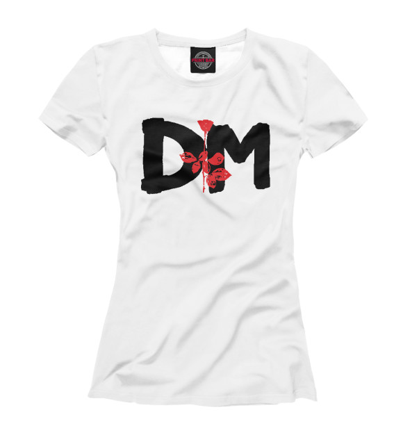Женская футболка с изображением Depeche Mode цвета Белый