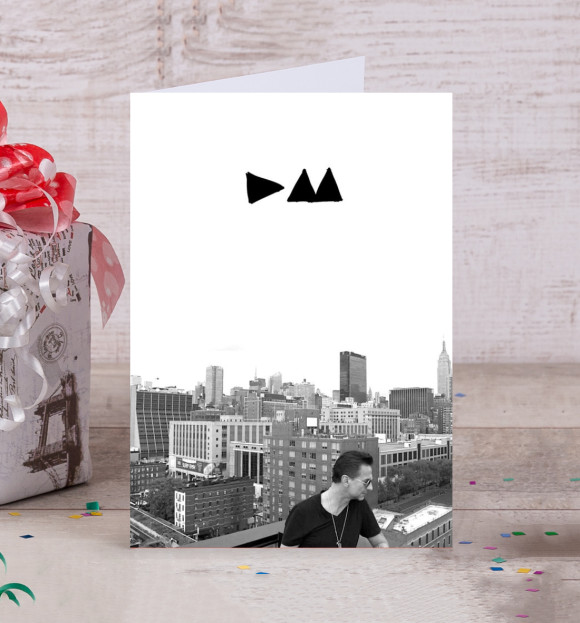 Открытка с изображением Depeche Mode цвета Белый