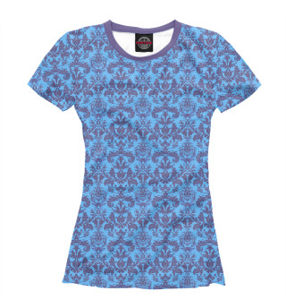 Женская футболка Damask Blue Rasberry