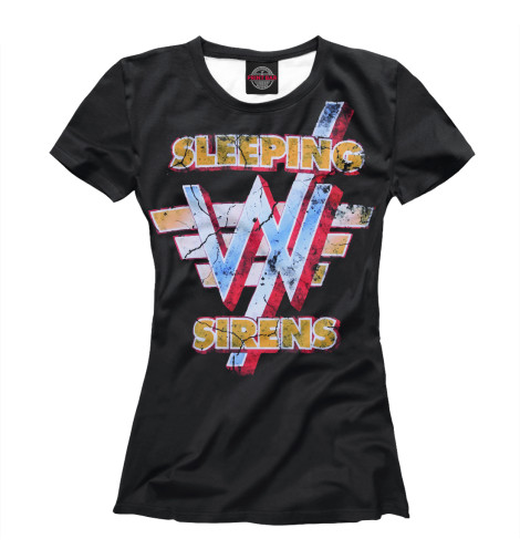 

Футболки Print Bar, Белый, Sleeping with sirens