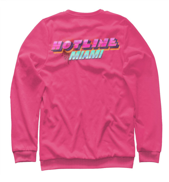 Свитшот для девочек с изображением Hotline Miami цвета Белый