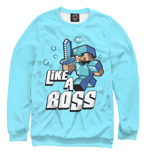 

Свитшоты Print Bar, Белый, Майнкрафт