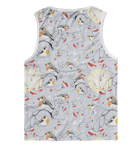 

Майки Print Bar, Белый, Winter Birds
