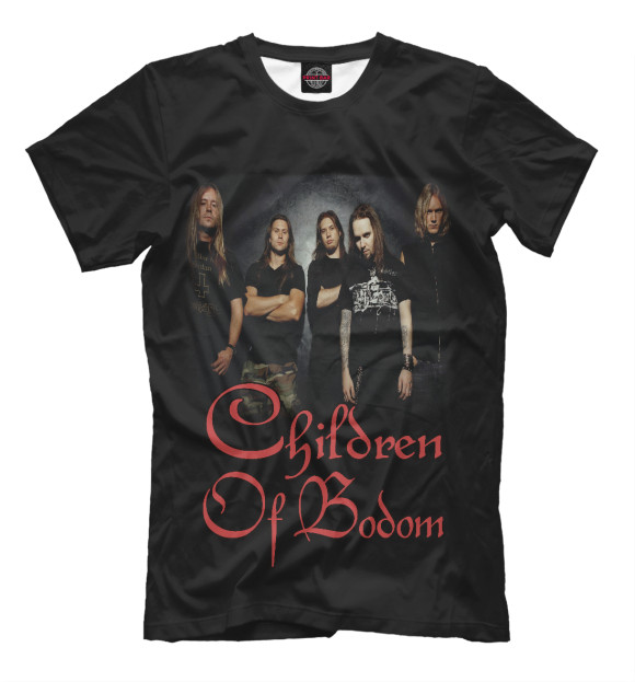 Мужская футболка с изображением Children Of Bodom цвета Белый
