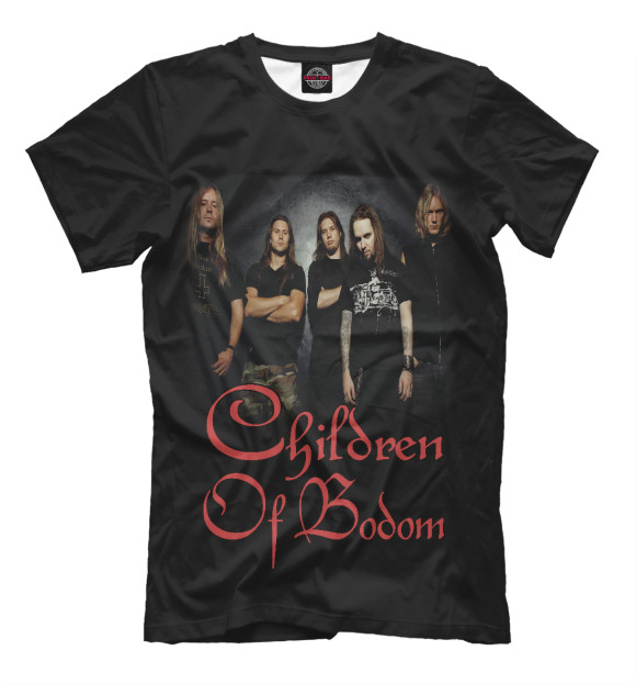 Мужская футболка с изображением Children Of Bodom цвета Белый