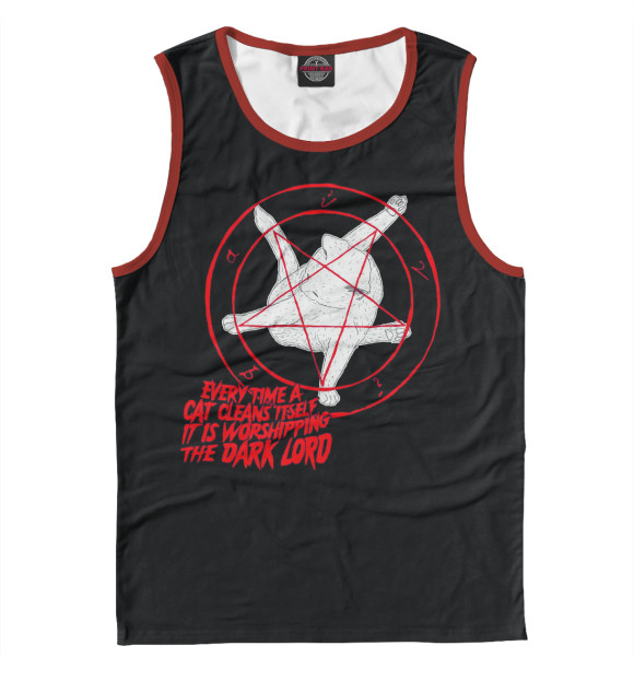 Майка для мальчика с изображением Dark Lord цвета Белый