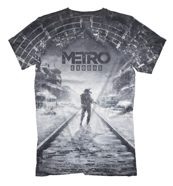 Мужская футболка с изображением Metro Exodus цвета Белый