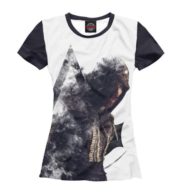 Женская футболка с изображением Кредо Убийцы — Агилар де Нерха цвета Белый