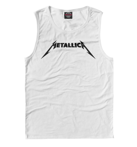 Мужская майка с изображением Metallica цвета Белый