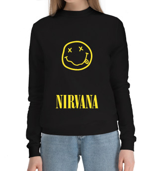 Женский хлопковый свитшот Nirvana
