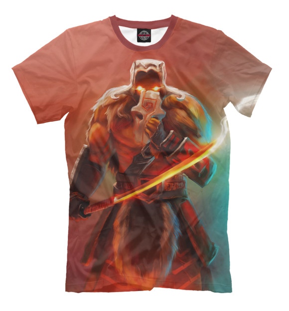 Мужская футболка с изображением Juggernaut | Dota 2 цвета Светло-коричневый