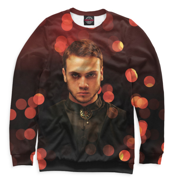 Мужской свитшот с изображением Шехзаде Баязид цвета Белый