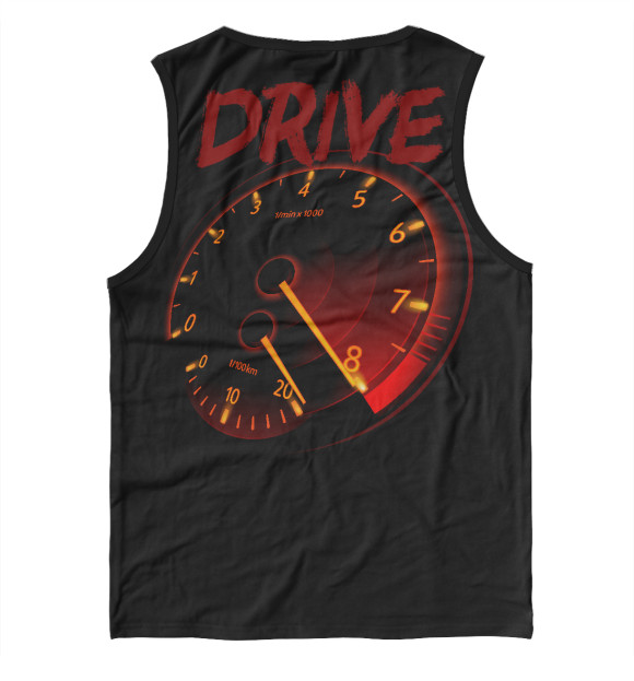 Майка для мальчика с изображением Drive цвета Белый