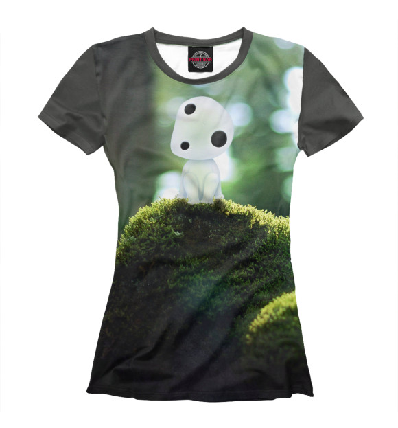 Женская футболка с изображением Studio Ghibli цвета Белый