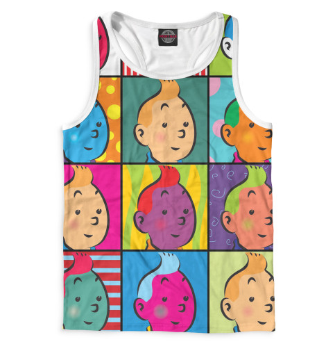 

Майки борцовки Print Bar, Белый, Тинтин