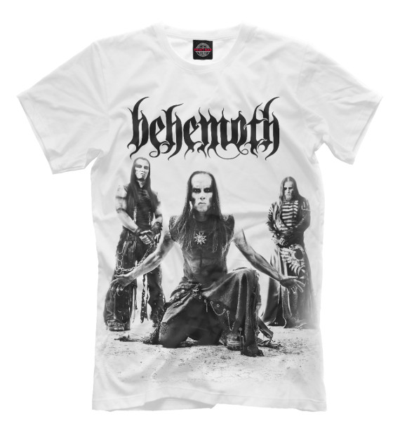 Мужская футболка с изображением Behemoth цвета Молочно-белый