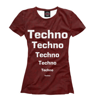 Футболка для девочек Techno