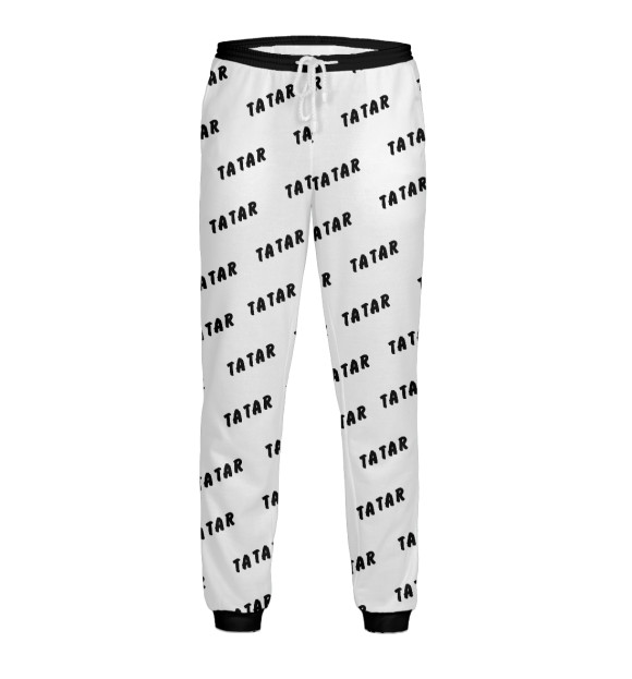 Мужские спортивные штаны с изображением Татарин цвета Белый