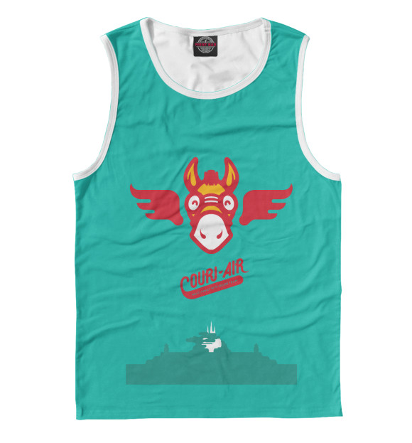 Майка для мальчика с изображением Courier Airlines цвета Белый