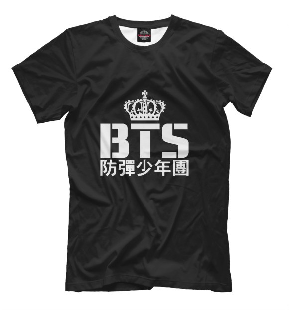 Футболка для мальчиков с изображением Bangtan Boys цвета Белый