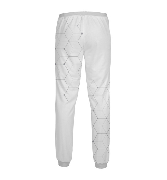 Мужские спортивные штаны с изображением Химия цвета Белый