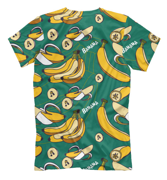 Футболка для мальчиков с изображением Banana pattern цвета Белый