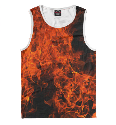 

Майки Print Bar, Белый, Огонь